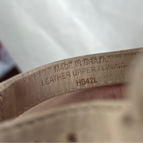 Bernardo EUC Leather Braided Block Heel Square Toe Sandals, Beige Sz 11 - Picture 10 of 10